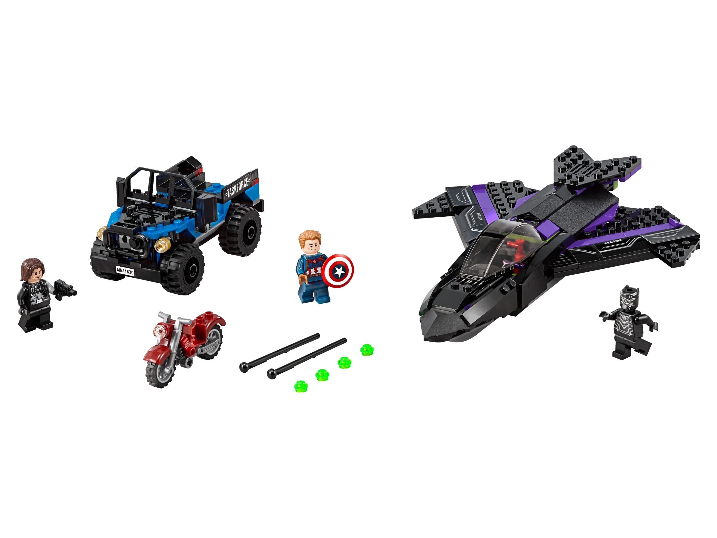 LEGO set 76047-1 Black Panther Pursuit - Image 1