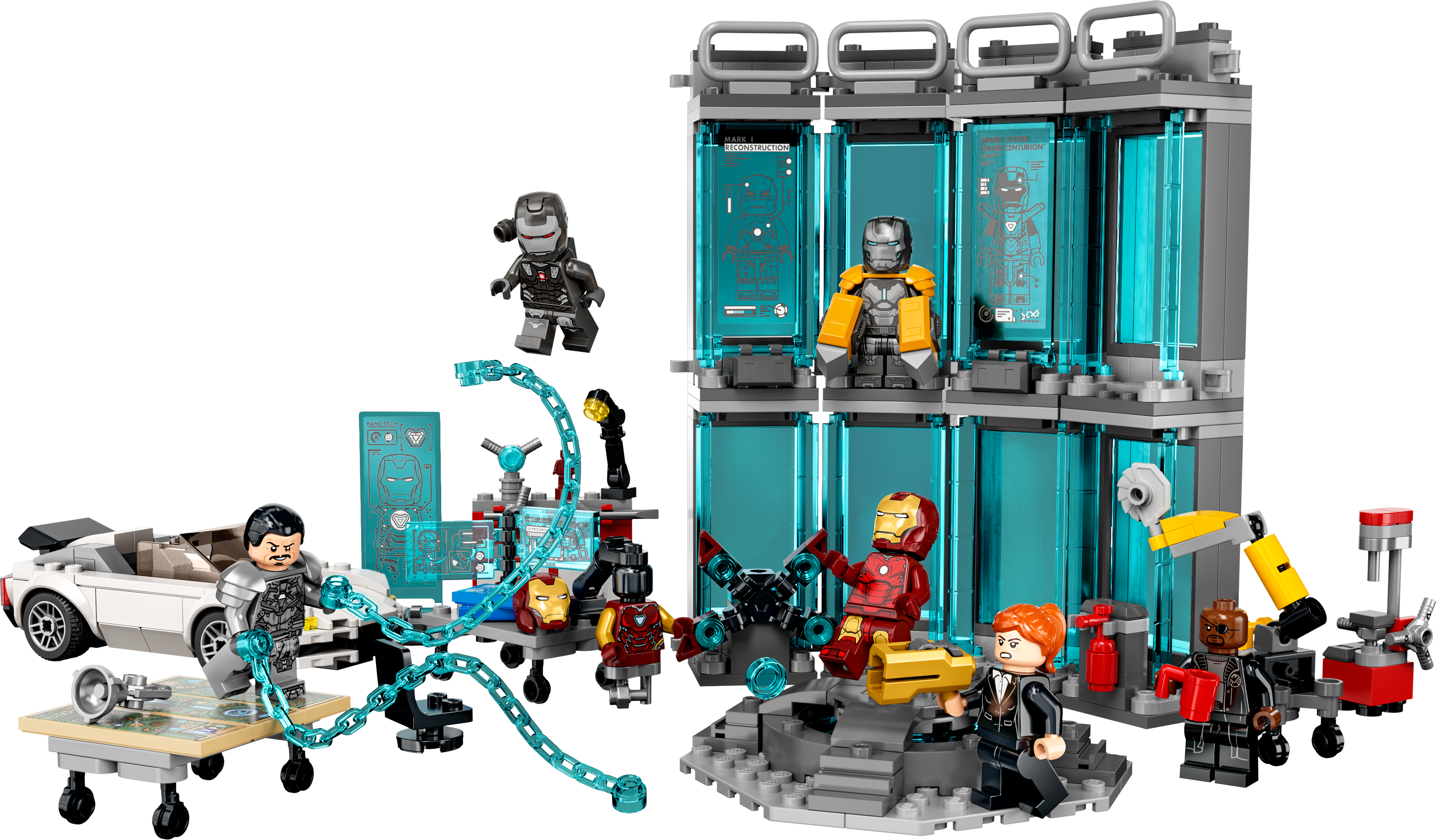 LEGO set 76216-1 Iron Man Armory - Image 1