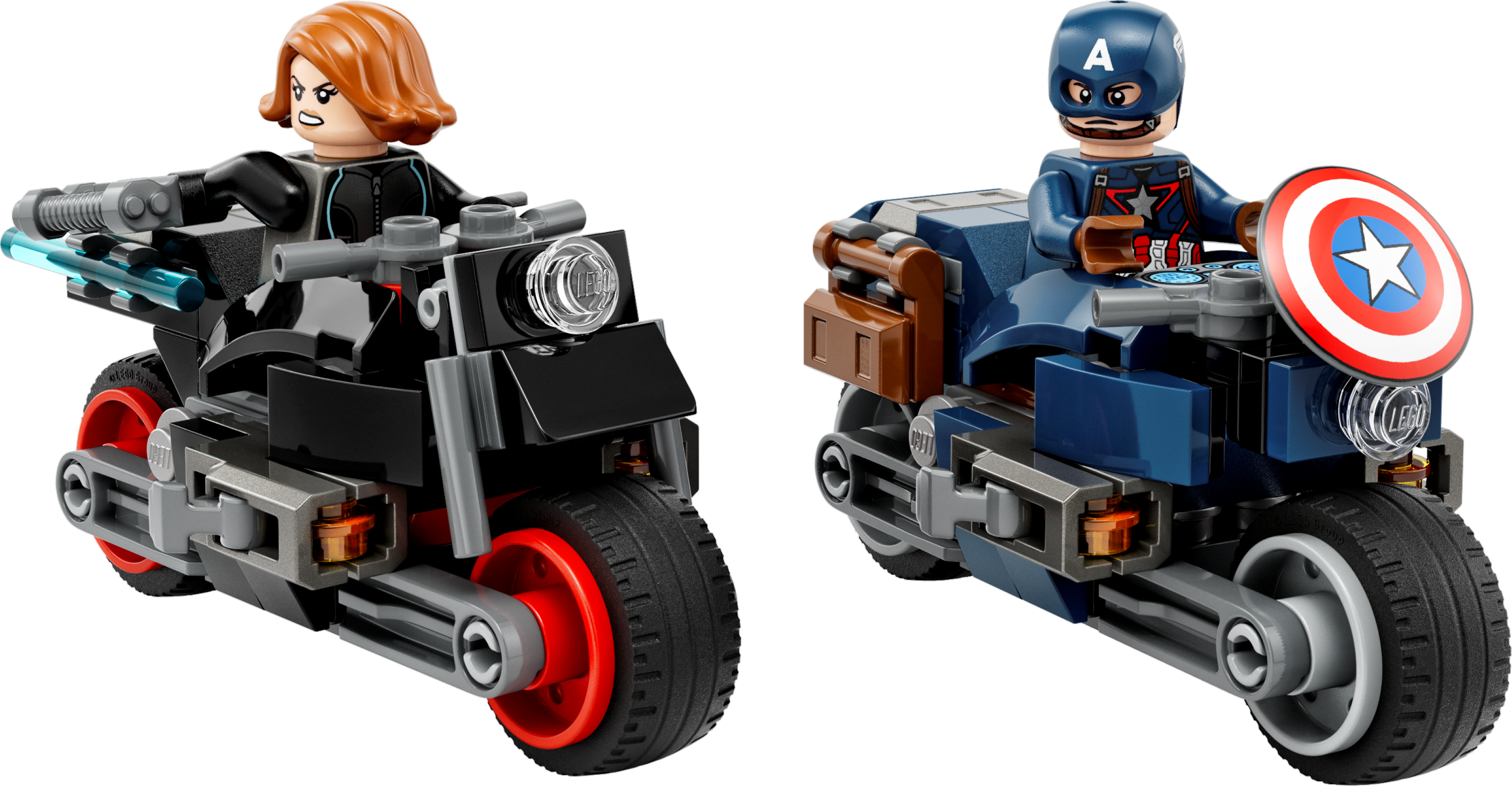 LEGO set 76260-1 Black Widow & Captain America Motorcycles - Image 1