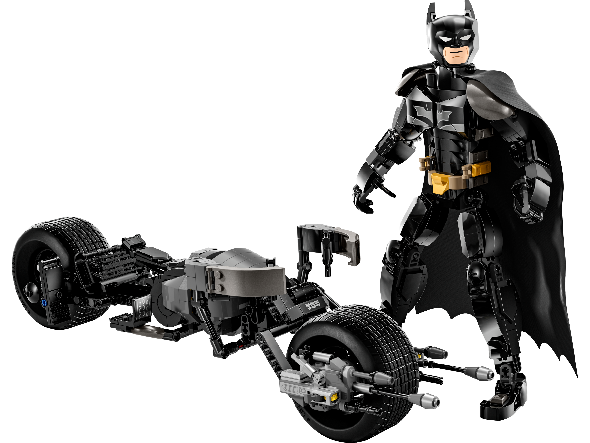 LEGO set 76273-1 Batman Construction Figure and the Bat-Pod Bike - Image 1