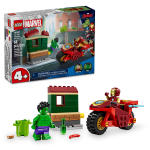 LEGO set 76287-1 Iron Man with Bike and The Hulk - Image 2