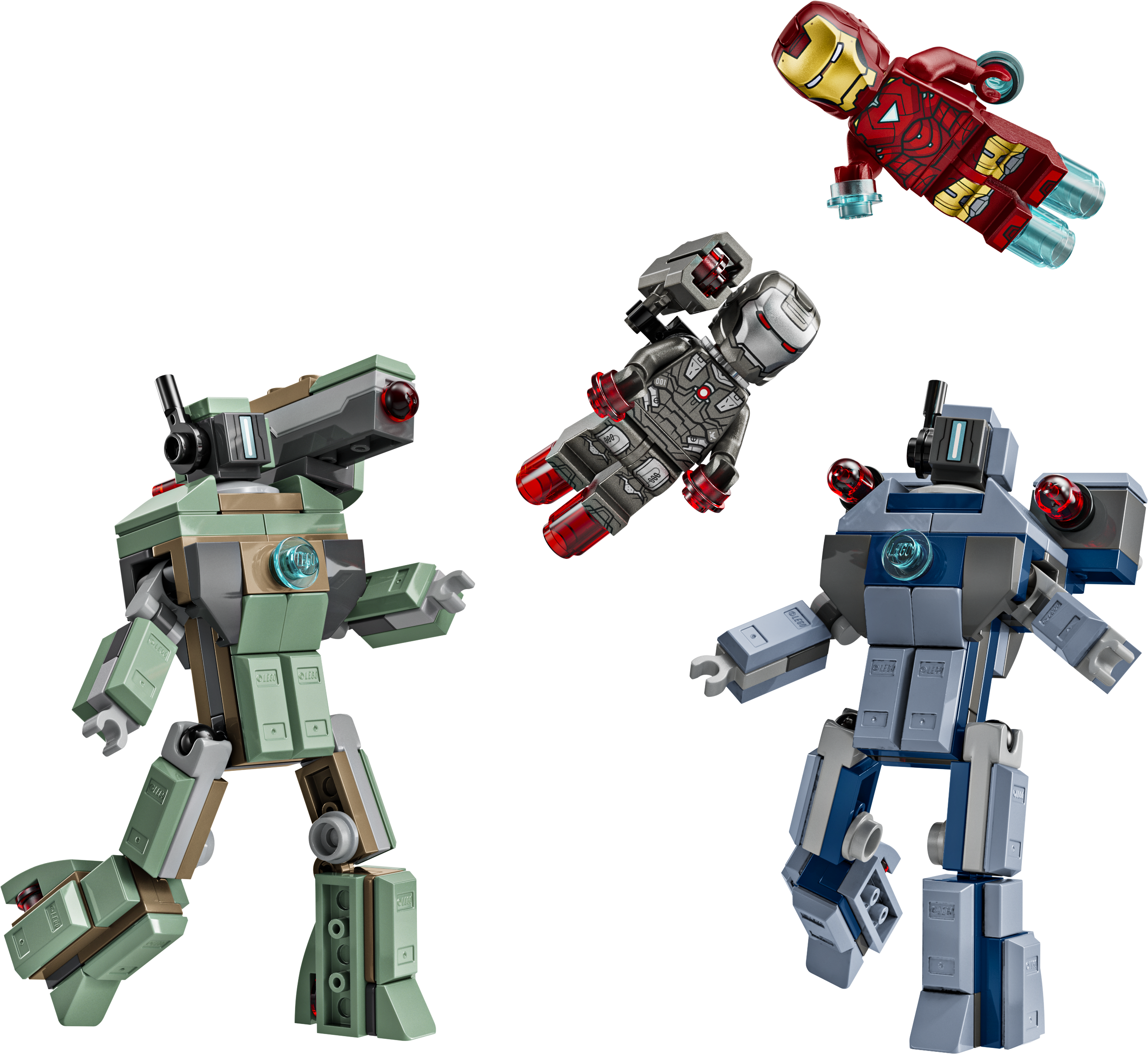 LEGO set 76320-1 Iron Man & War Machine vs. Hammer Drones - Image 1