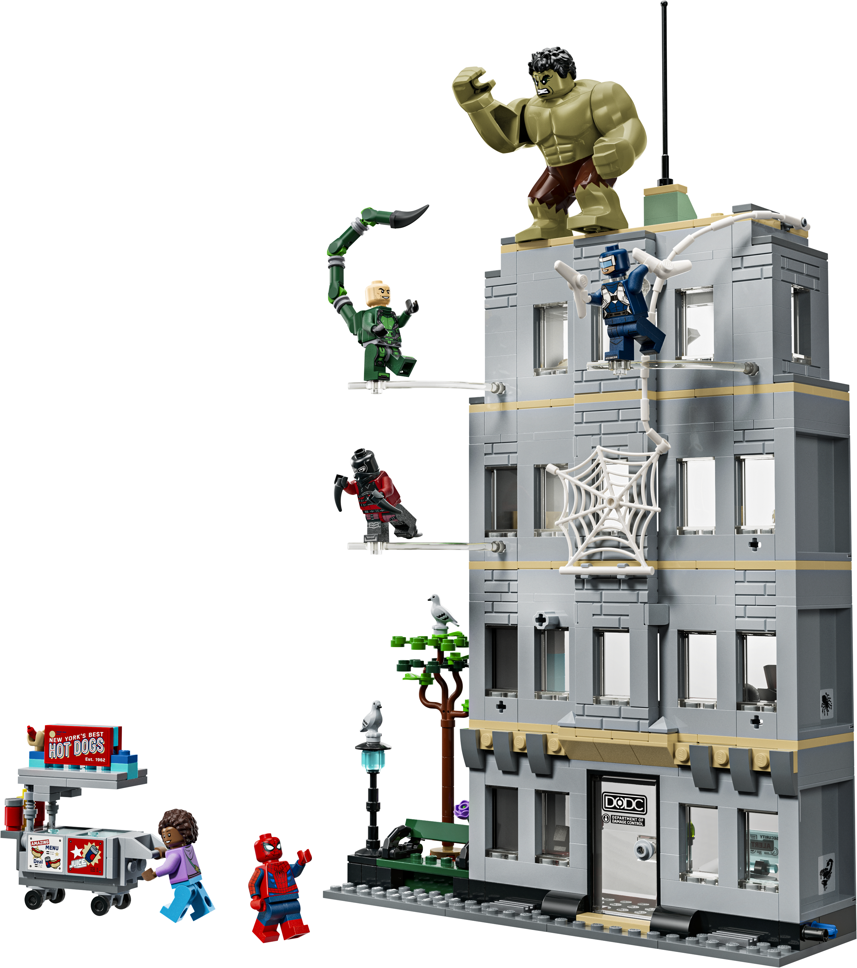 LEGO set 76350-1 Spider-Man vs. Hulk Epic Clash - Image 1
