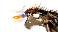 LEGO set 76406-1 Hungarian Horntail Dragon - Image 4