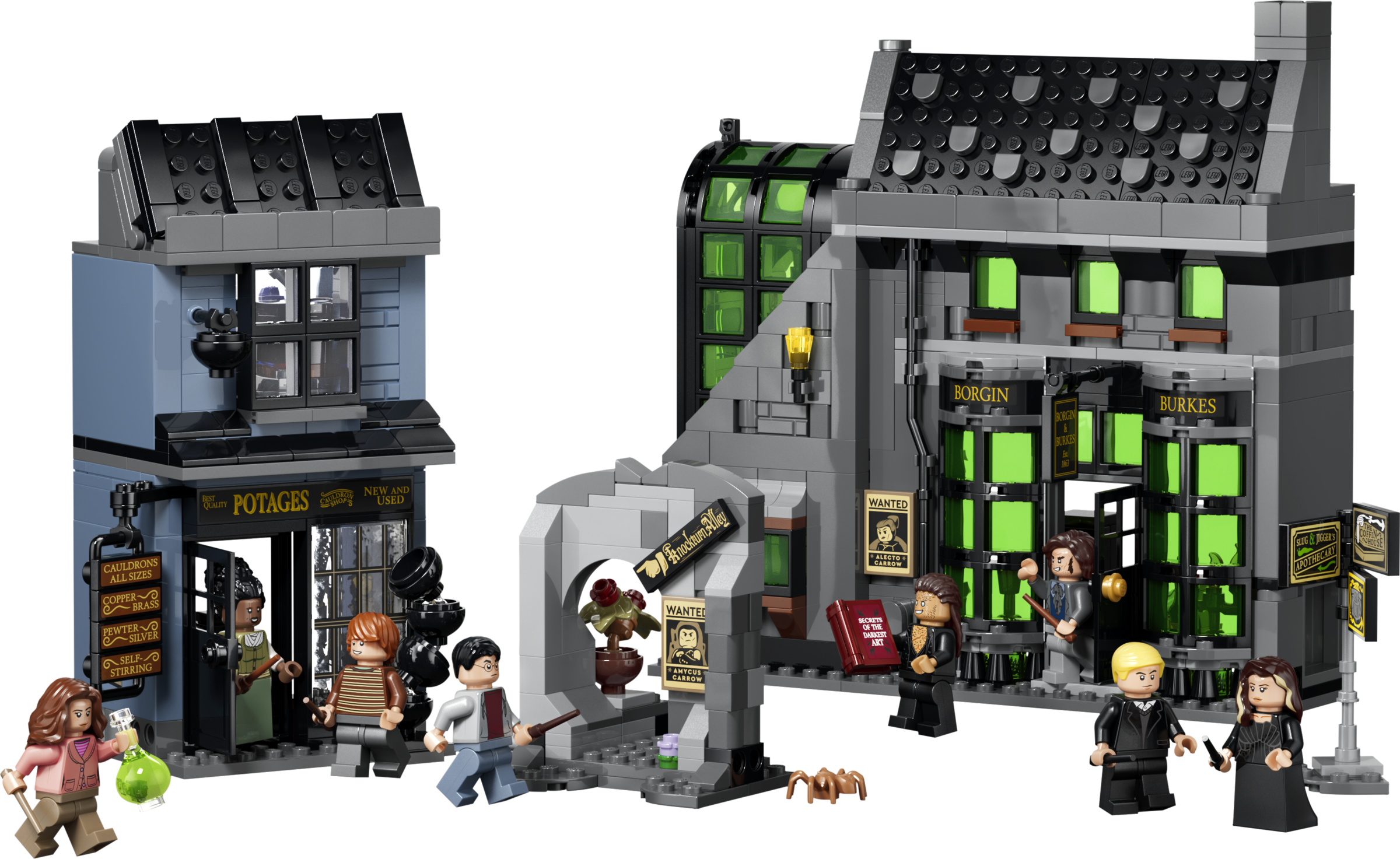 LEGO set 76471-1 Knockturn Alley Wizarding Shops - Image 1