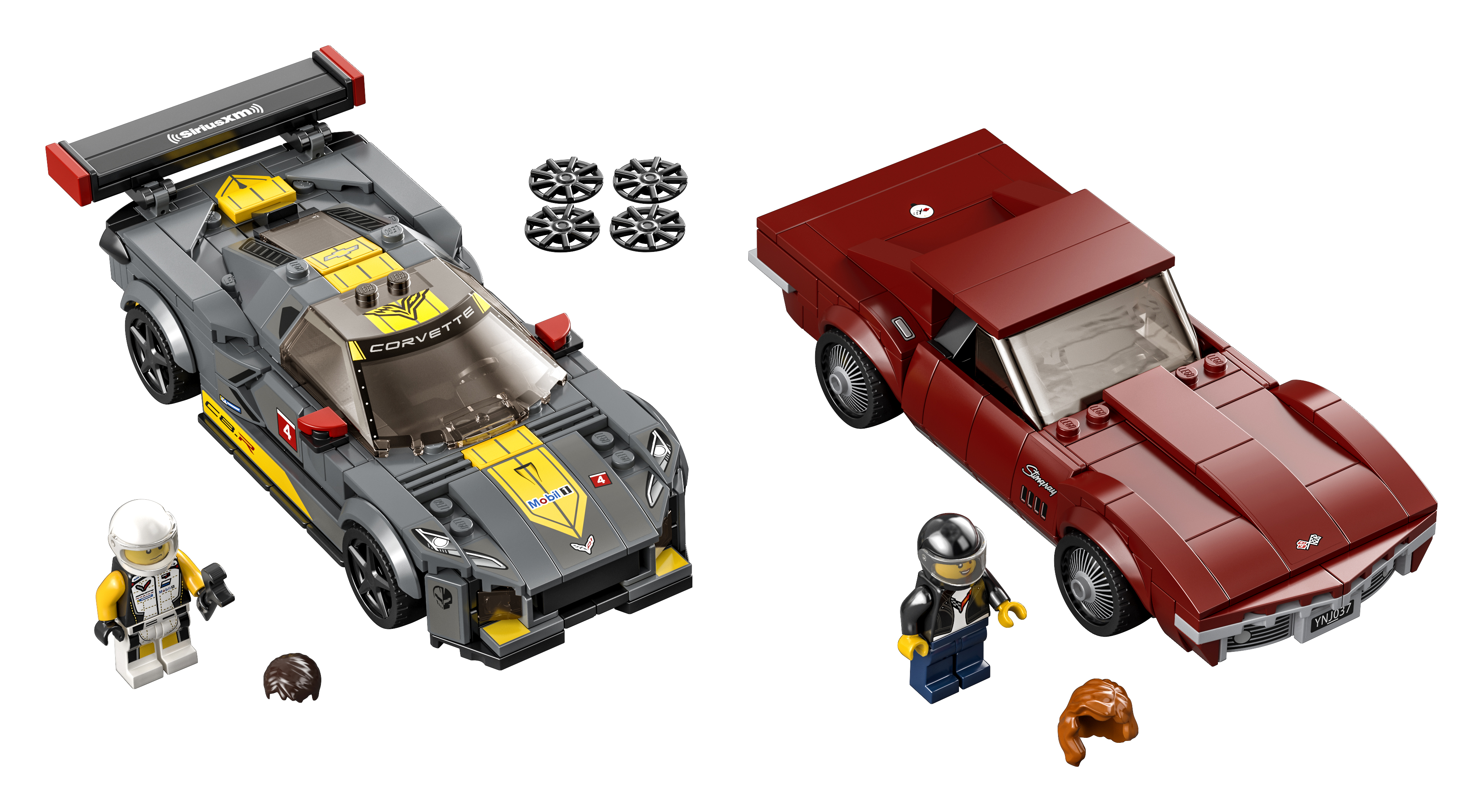 LEGO set 76903-1 Chevrolet Corvette C8.R Race Car and 1969 Chevrolet Corvette - Image 1