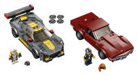 LEGO set 76903-1 Chevrolet Corvette C8.R Race Car and 1969 Chevrolet Corvette - Image 1