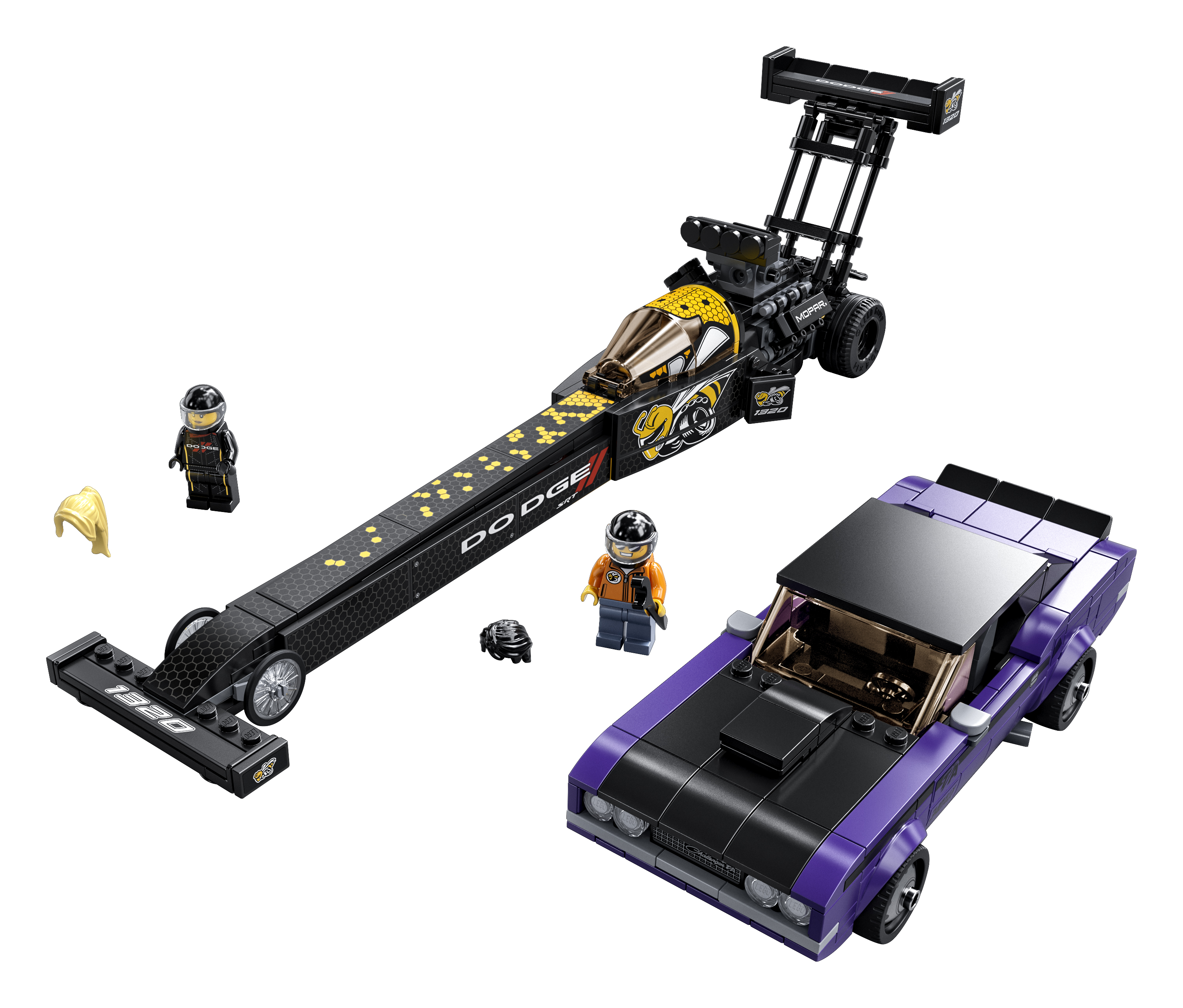 LEGO set 76904-1 Mopar Dodge//SRT Top Fuel Dragster and 1970 Dodge Challenger T/A - Image 1