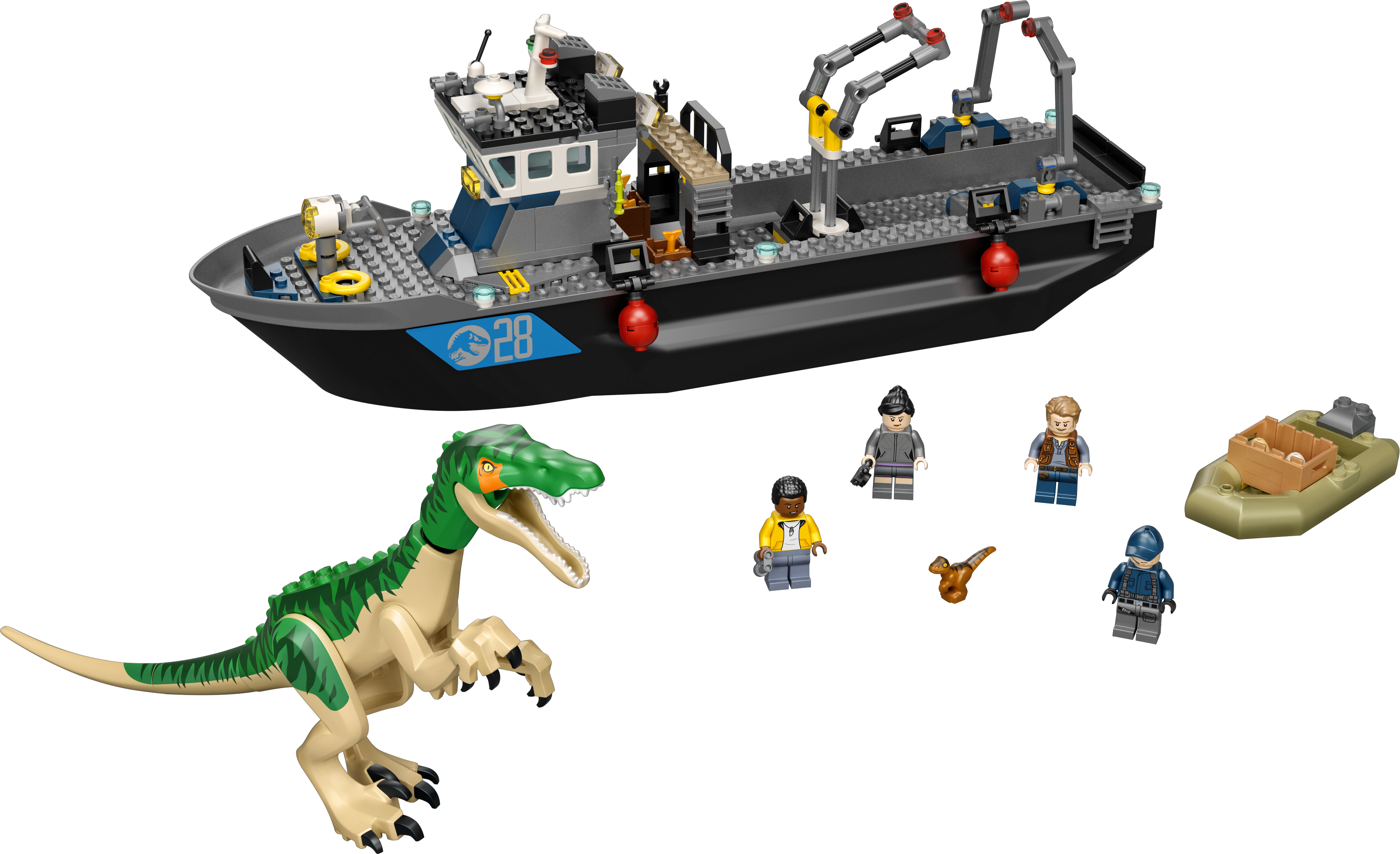 LEGO set 76942-1 Baryonyx Dinosaur Boat Escape - Image 1