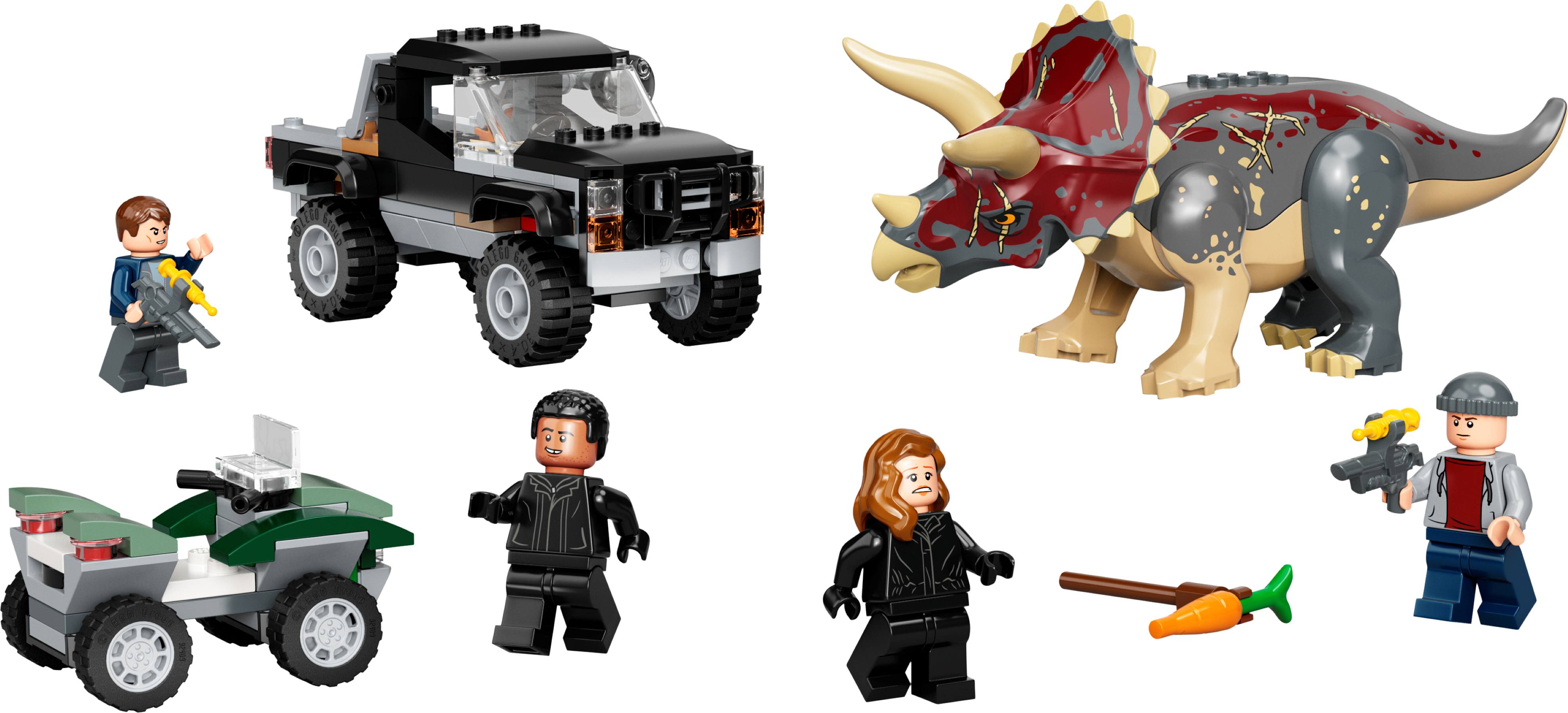 LEGO set 76950-1 Triceratops Pickup Truck Ambush - Image 1