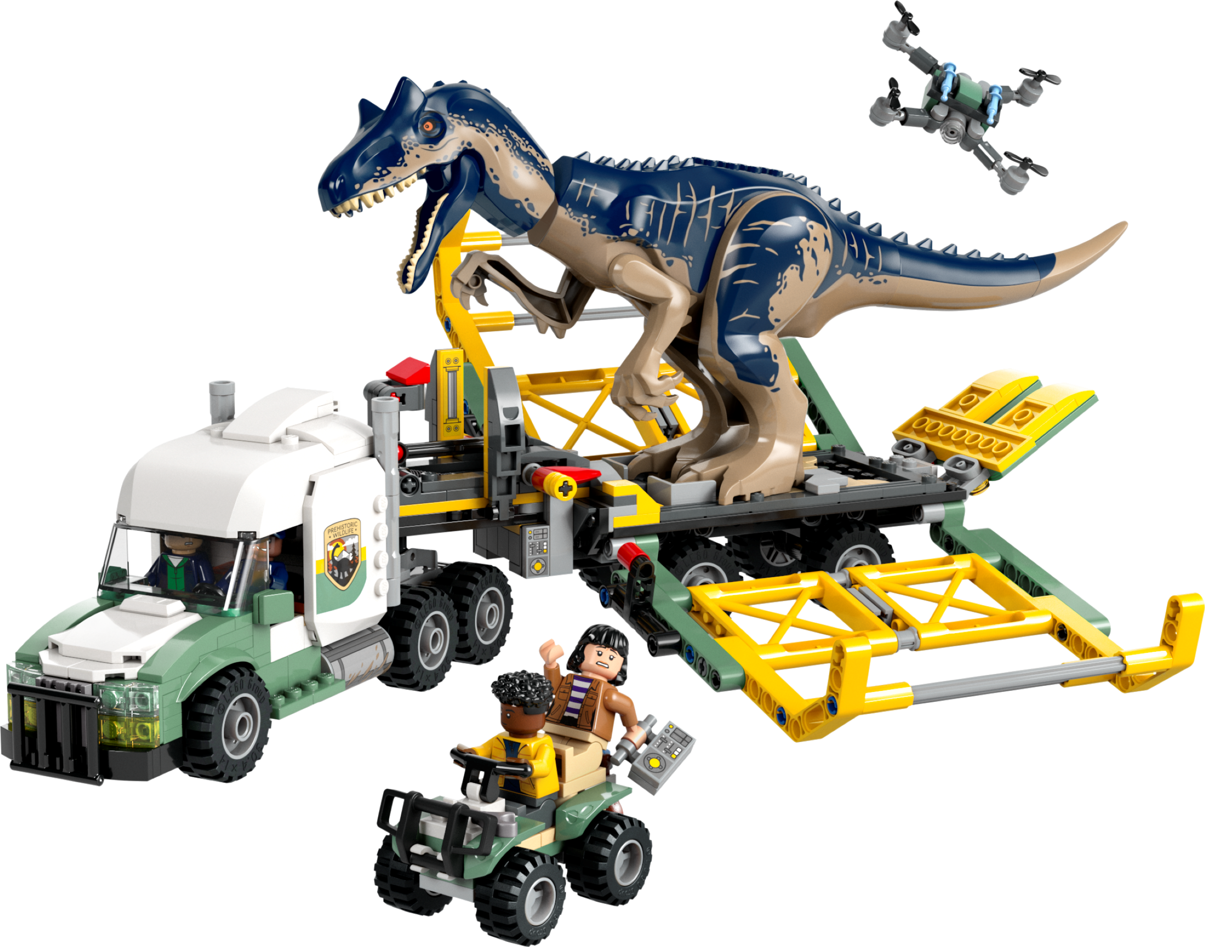 LEGO set 76966-1 Dinosaur Missions: Allosaurus Transport Truck - Image 1