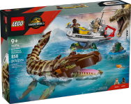 LEGO set 76974-1 Brick-Built Mosasaurus Boat Mission - Image 2