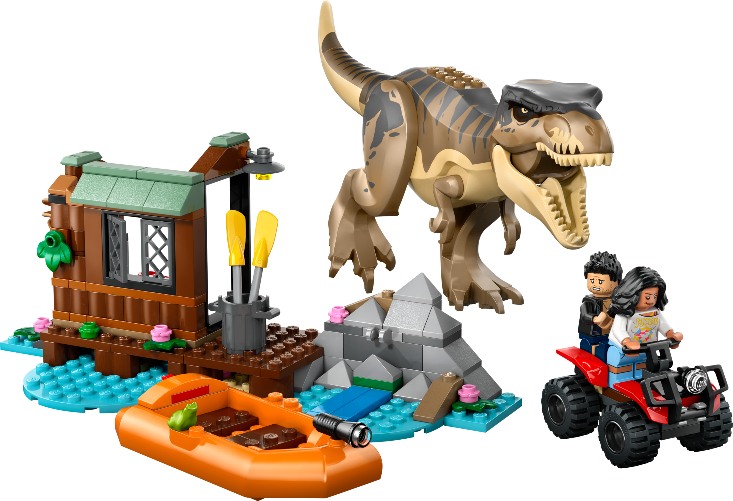 LEGO set 76975-1 T. rex River Escape - Image 1