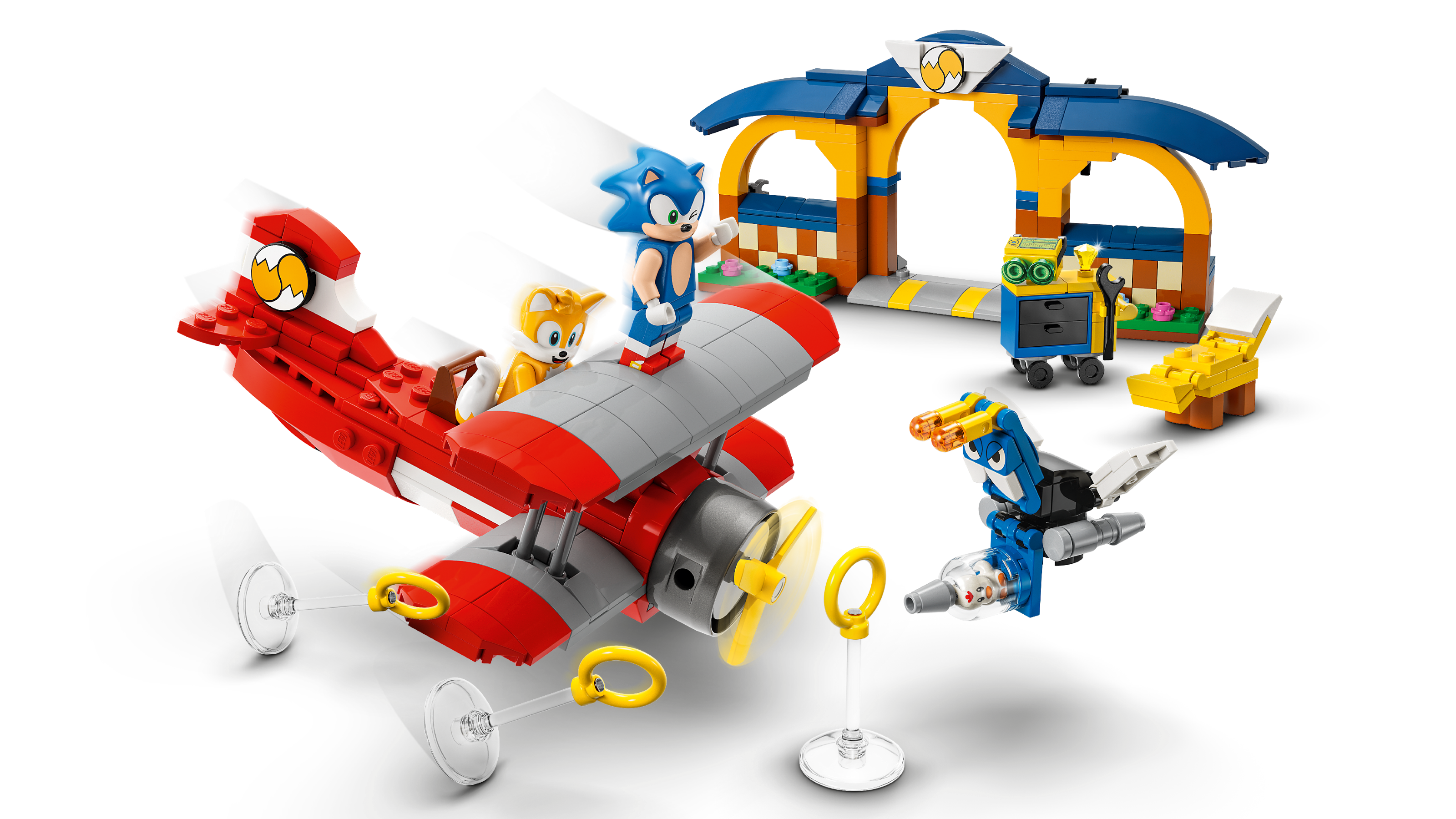 LEGO set 76991-1 Tails' Workshop and Tornado Plane - Image 1