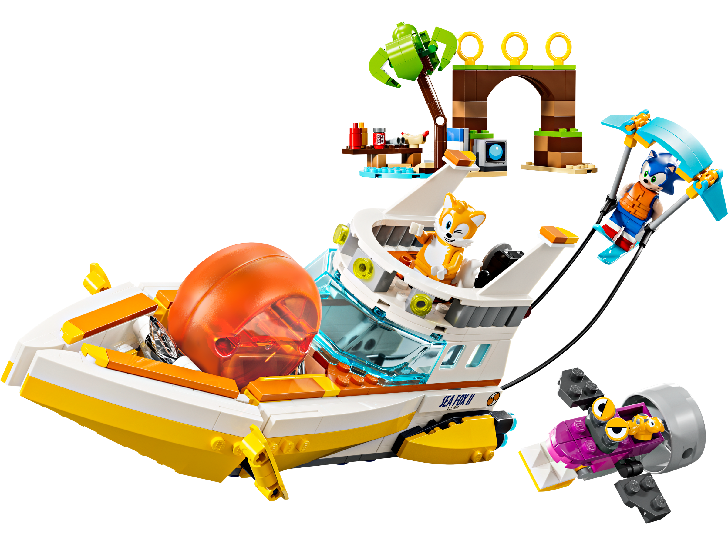 LEGO set 76997-1 Tails' Adventure Boat - Image 1